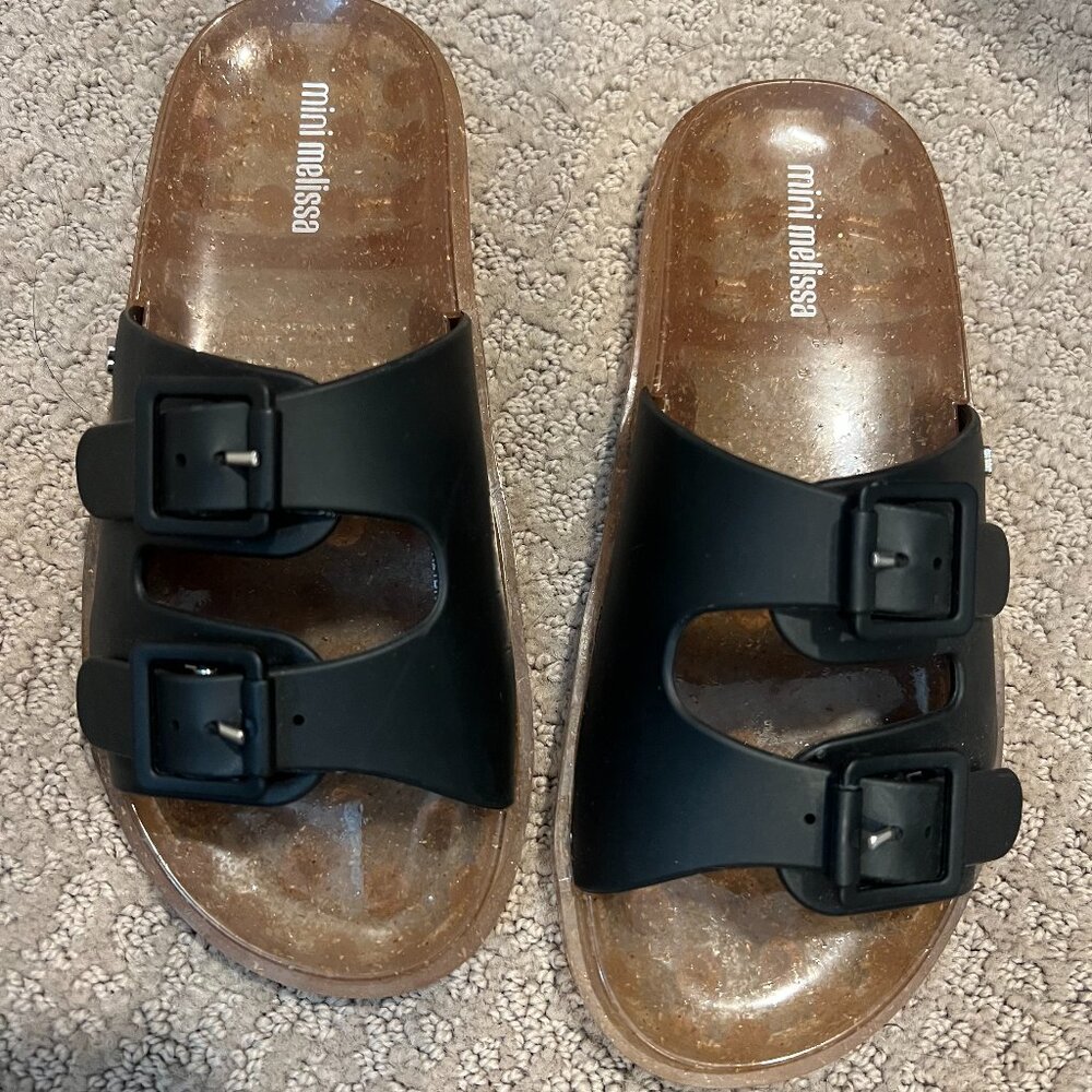 Mini Melissa Slip On Sandles, size 1